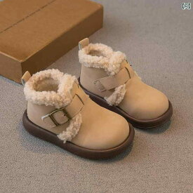 ブーツ キッズ 子供靴 コットン ブーツ 冬 男の子 シューズ 女の子 レザーブーツ ショート ブーツに 加え ベルベット ベルベット 大きい 綿靴 暖かい