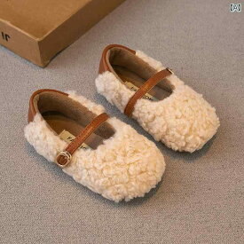 子供靴 女の子 毛皮 靴 アウターウェア 冬 綿靴 ベルベット かわいい ベビー 冬靴