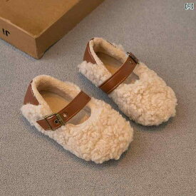子供靴 女の子 綿靴 ウール 靴 アウターウェア 冬 綿 ベルベット かわいい ベビー 冬靴