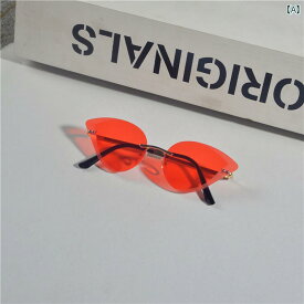 サングラス イン 韓国 子猫目 サングラス レディース 個性的 レトロ ゼリー サングラス ストリート 撮影 透明 赤い メガネ