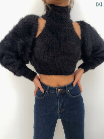 レディース ファッション 魅惑的 毛皮 ソフト ワックス ショール コート ハイネック ベスト ニット ツーピース スーツ 女性