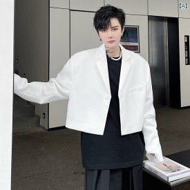 メンズ 韓国 秋 カップル ニュートラル ショート スーツ レディース ファッション ジャケット