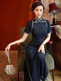 ワンピースドレス レディース パフォーマンス 撮影 衣装 コスプレ かわいい 中華風 チャイナ ドレス レトロ 中華風 古風 ハイエンド ロング ドレス