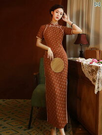 ワンピースドレス レディース パフォーマンス 撮影 衣装 コスプレ かわいい 中華風 チャイナ ドレス 女性 夏 ハイエンド ロング レトロ 中華風 ドレス