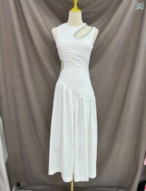 レディース ワンピース オーストラリア ファッション 不規則 光 高級感 ビーズ プリーツ ロング スカート ウエスト 魅惑的 ドレス 女性 ドレス スカート