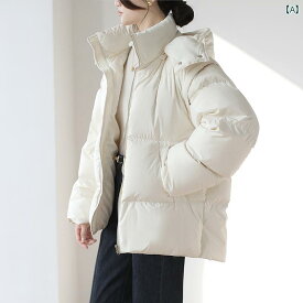 アウター レディース パフ フード マカロン ダウン ジャケット 冬 韓国 スタンドカラー パン ジャケット 厚手 暖かい ジャケット
