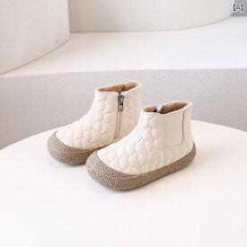 子供 韓国 綿 ブーツ ベルベット ソフト ソール ブーツ 子供 保温性 冬 厚手 ショート ブーツ 男の子 ガールズ