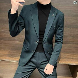 メンズ スーツ フォーマル ウェディング ドレス ハイエンド 韓国 カラー カジュアル 小さめ スーツ ジャケット