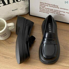 革靴 レディース 学生 通学 通勤 jk ラウンドトゥ 小さい 黒 英国 シングル シューズ 白 ローファー フォーマルシューズ 作業 婦人靴
