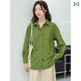 レディース ファッション カレッジ 大人かわいい レトロ ゆったり シャツ 女性 夏 韓国 ファッション カジュアル シック トップス