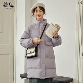 レディース ファッション 小さい 厚手 暖かい パン コート 女性 冬 韓国 ミドル丈 綿 コート