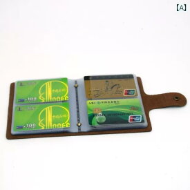 カードケース レトロ シンプル レザー 名刺 ホルダー カード クレジット カード 会員 カード 収納袋 大容量 ユニセックス カード バッグ ブック