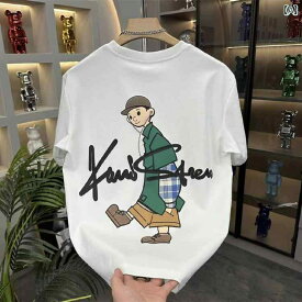 T シャツ メンズ レディース トップス カジュアル 夏 ファッション 小さい キャラクター プリント 刺繍 半袖 韓国 ラウンドネック シャツ 半袖 シャツ