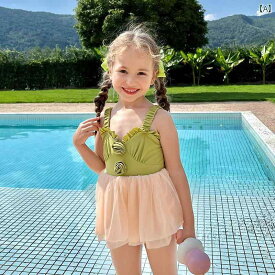女子 水着 キッズ ベビー サマー ビーチ プール 海水浴 スイミング ウェア 赤ちゃん 水遊び 子供用 かわいい プリンセス ガール ワンピース スタイリッシュ 小さい ガールズ