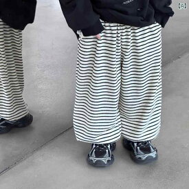 キッズ パンツ ボトムス 子供 ストライプ カジュアル パンツ 春 男の子 ズボン 中小 赤ちゃん 韓国 ファッション パンツ