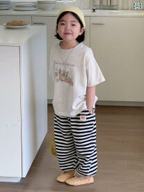 Tシャツ 子供服 かわいい 子供 夏 半袖 プリント シャツ 男の子 女の子 韓国 ベビー プルオーバーシャツ