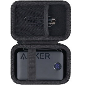 【 ケースのみの販売】Anker Power Bank (20000mAh, 22.5W, Built-In USB-C ケーブル) Anker A1647モバイルバッテリー収納ケース，ブラック-Khanka
