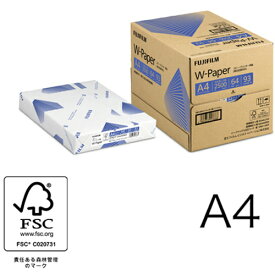 【法人様送り限定価格】コピー用紙 A4 サイズ ホワイト W-Paper 2,500枚(500枚×5冊) / 10621853 | ビジネス オフィス用品 OA用紙 プリンタ用紙 2500枚 FFBI ZGAA1354