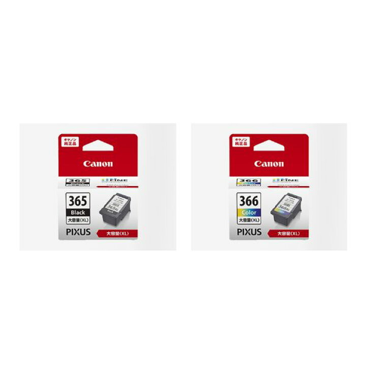 楽天市場】キヤノン 純正インク BC-365XL + BC-366XL 各色1個 計2個 