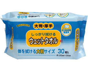 【セット販売】ウェットタオル大判厚手 / KN-102 30枚入 1ケース30袋入り | ストリックスデザイン カナッペ事業部