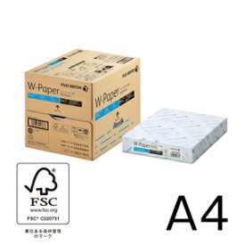 【法人様送り限定価格】コピー用紙 A4 サイズ ホワイト W-Paper 2,500枚(500枚×5冊) / 10621853 | ビジネス オフィス用品 OA用紙 プリンタ用紙 2500枚 FFBI