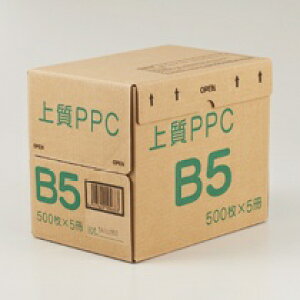 【個人宅配送対応】コピー用紙 特選普通紙 上質PPC用紙 NY B5 1箱(2500枚:500枚×5冊) | 2291437