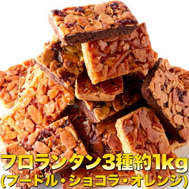 【訳あり】新フロランタン3種どっさり1kg（プードル・オレンジ・ショコラ）≪常温商品≫ 【常温スイーツ以外との同梱/代引/配達日時指定不可】