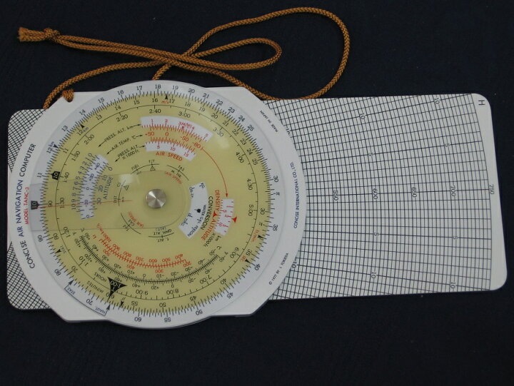 航法計算盤 CONCISE MODEL TANC-3改美品】フライトコンピュータ 航法