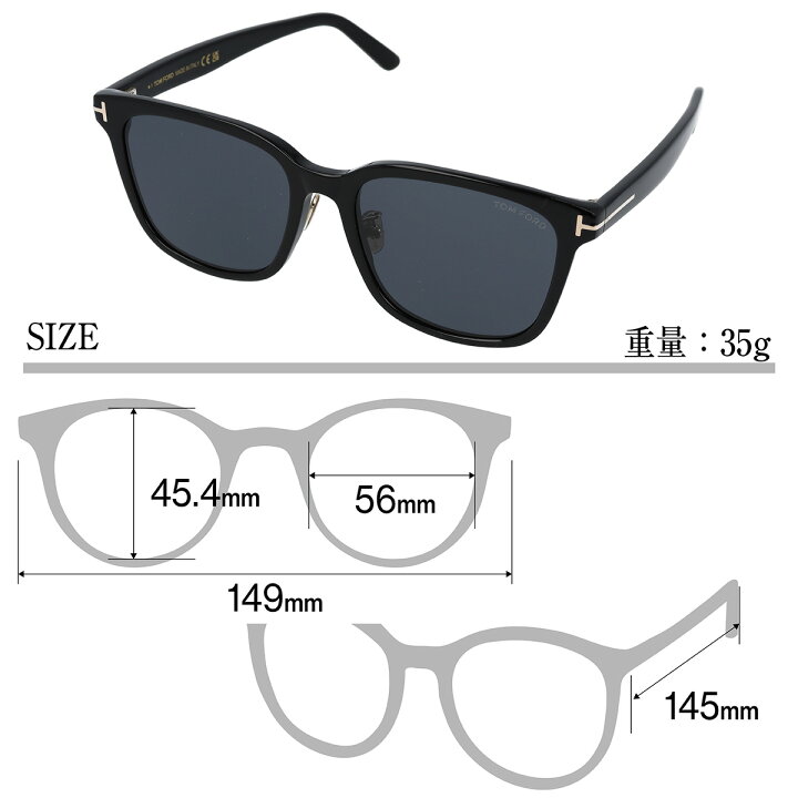 楽天市場】TOM FORD トムフォード サングラス ウェリントン FT1136-K/S  