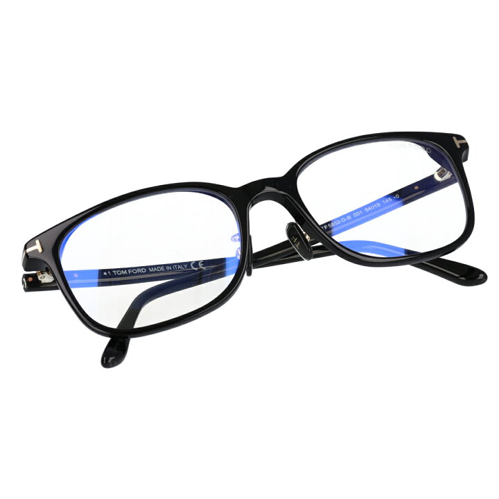 楽天市場】TOM FORD トムフォード メガネ 横長のウェリントン型 ブルー  