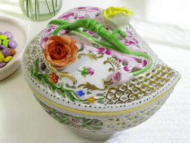 ヘレンド ファンタジー ハート型ボンボニエール(6200/C) 送料込み