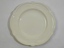 【新品】フランス製　ジアン★ロカイユブラン★ディナー皿　4枚 新品】フランス製 ジアン☆ロカイユブラン☆ディナー皿 4枚の通販 by