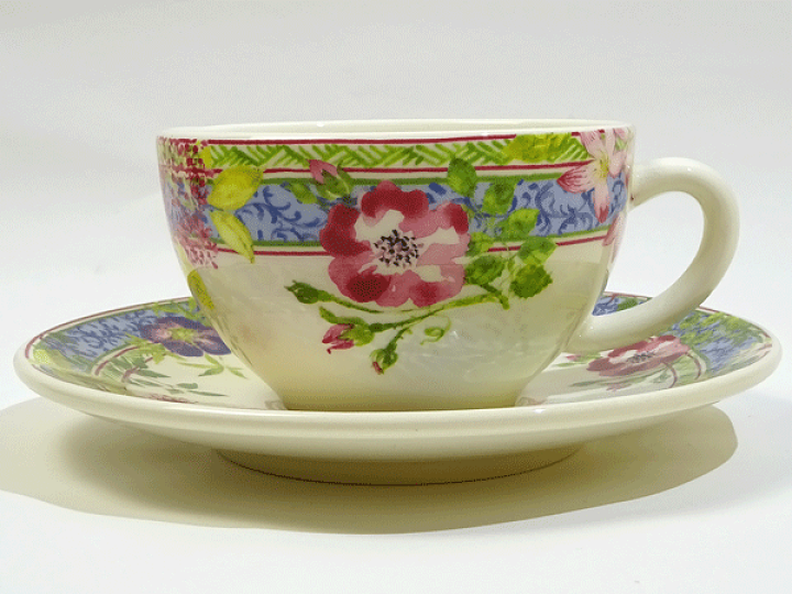 Gien ジアン Millefleurs ミルフルール ティーカップ＆ソーサー SY11696P1 ジアン（Gien）ミルフルール ティーカップ＆ソーサー 16432PTH01