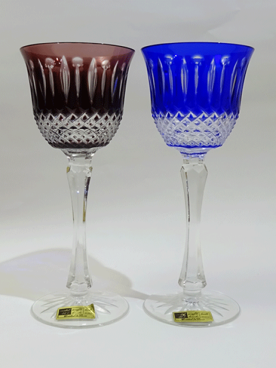 楽天市場】クリスタル・ド・パリ カラーワイングラス6客セットParis  