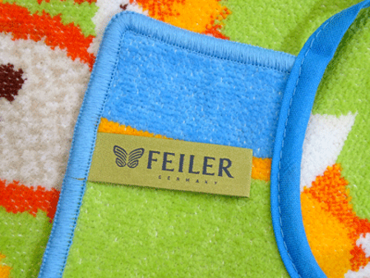 楽天市場】フェイラー キッズエプロン 25x30cm FOX ブルー : 輸入雑貨