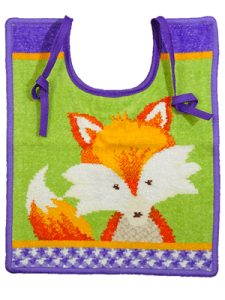 フェイラー キッズエプロン 25x30cm FOX パープル
