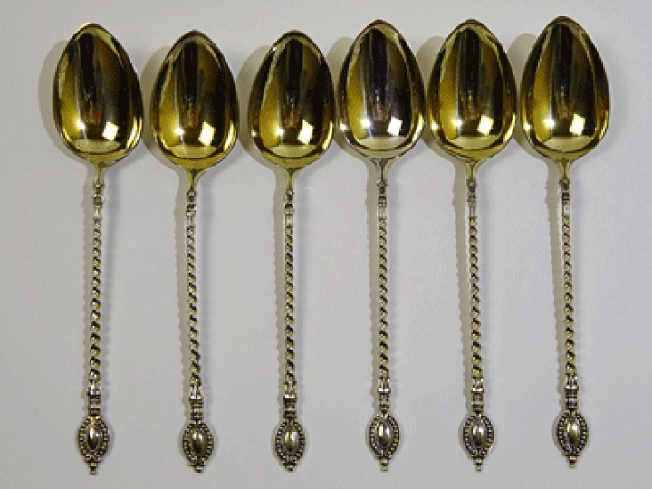 コーヒースプーン ６本セット クラシカルデザイン 楽天市場】コーヒースプーン 6本セット クラシカルデザイン(シルバー