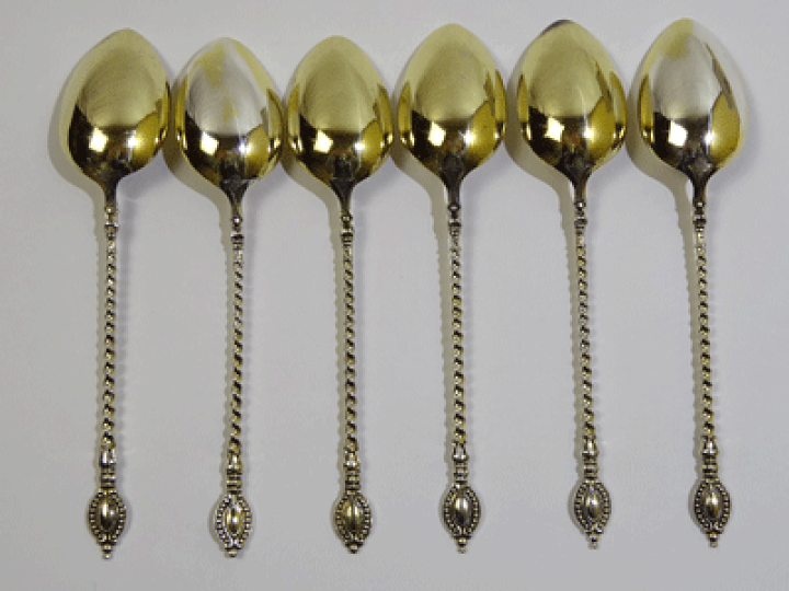 コーヒースプーン ６本セット クラシカルデザイン 楽天市場】コーヒースプーン 6本セット クラシカルデザイン(シルバー