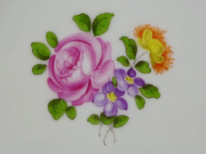 楽天市場】アウガルテン シンプルブーケ プレート19cm(シェイプ001