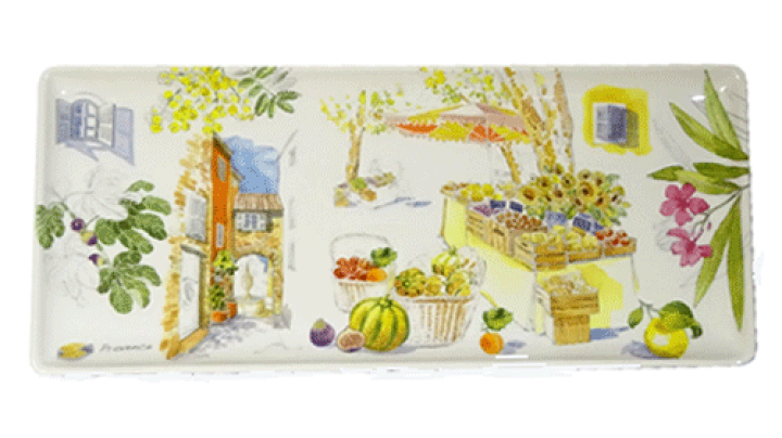 楽天市場】ジアン プロヴァンス オブロング(サービス)トレイ36x15.5cm 