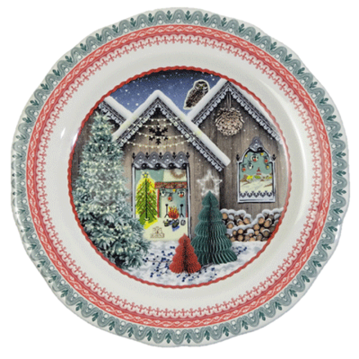 楽天市場】ジアン クリスマスプレート2023 シャレー柄 : 輸入雑貨