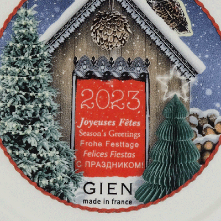 楽天市場】ジアン クリスマスプレート2023 シャレー柄 : 輸入雑貨