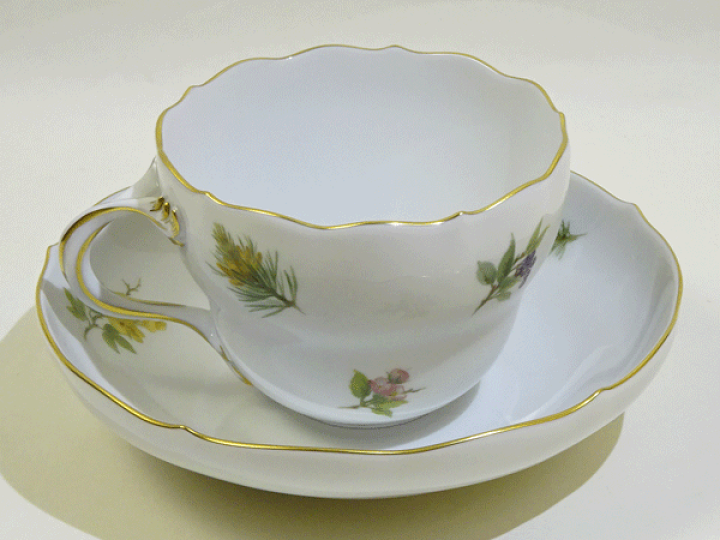 楽天市場】マイセン 鳥モチーフ 兼用カップソーサー ゴシキヒワ 送料 