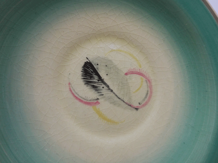 楽天市場】(貫入有り)スージークーパー グレイリーフ グリーン ティー