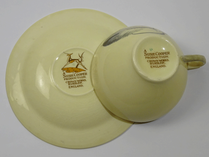 楽天市場】(貫入有り)スージークーパー グレイリーフ グリーン ティー