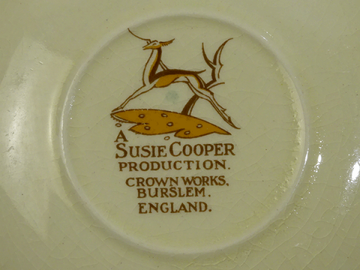 楽天市場】(貫入有り)スージークーパー グレイリーフ グリーン ティー