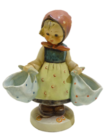 (少し貫入有り)フンメル 陶器人形 フィギュリン Mother's Darling (175) 14cm 送料込み