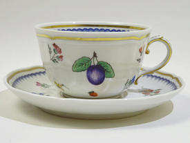 リチャードジノリ イタリアンフルーツ ティーカップソーサー 送料込み