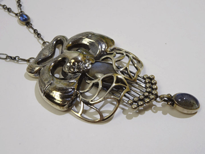 新品ジョージジェンセン ペンダントNo.1(ラブラドライト) 楽天市場】ジョージジェンセン ペンダントNo.1(ラブラドライト