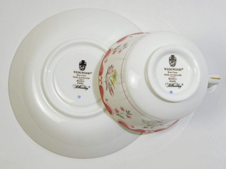 楽天市場】ウェッジウッド ビアンカ ティーカップソーサー